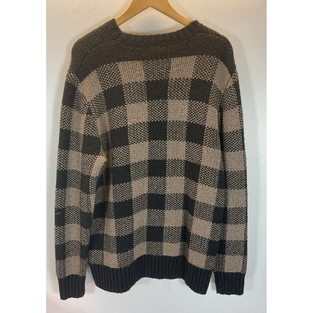 SmartWool‎ Men's Buff Check Cozy Lodge Flint Heather Sweater Size X-Large